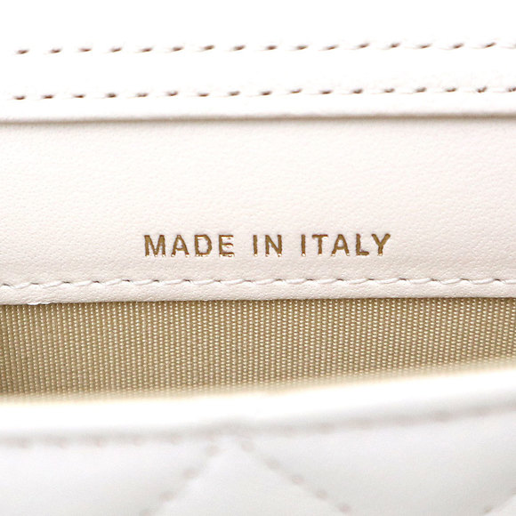 Chanel Coin Purse Chain Wallet Clutch Bag Matelasse Lambskin White - Picture 9 of 12